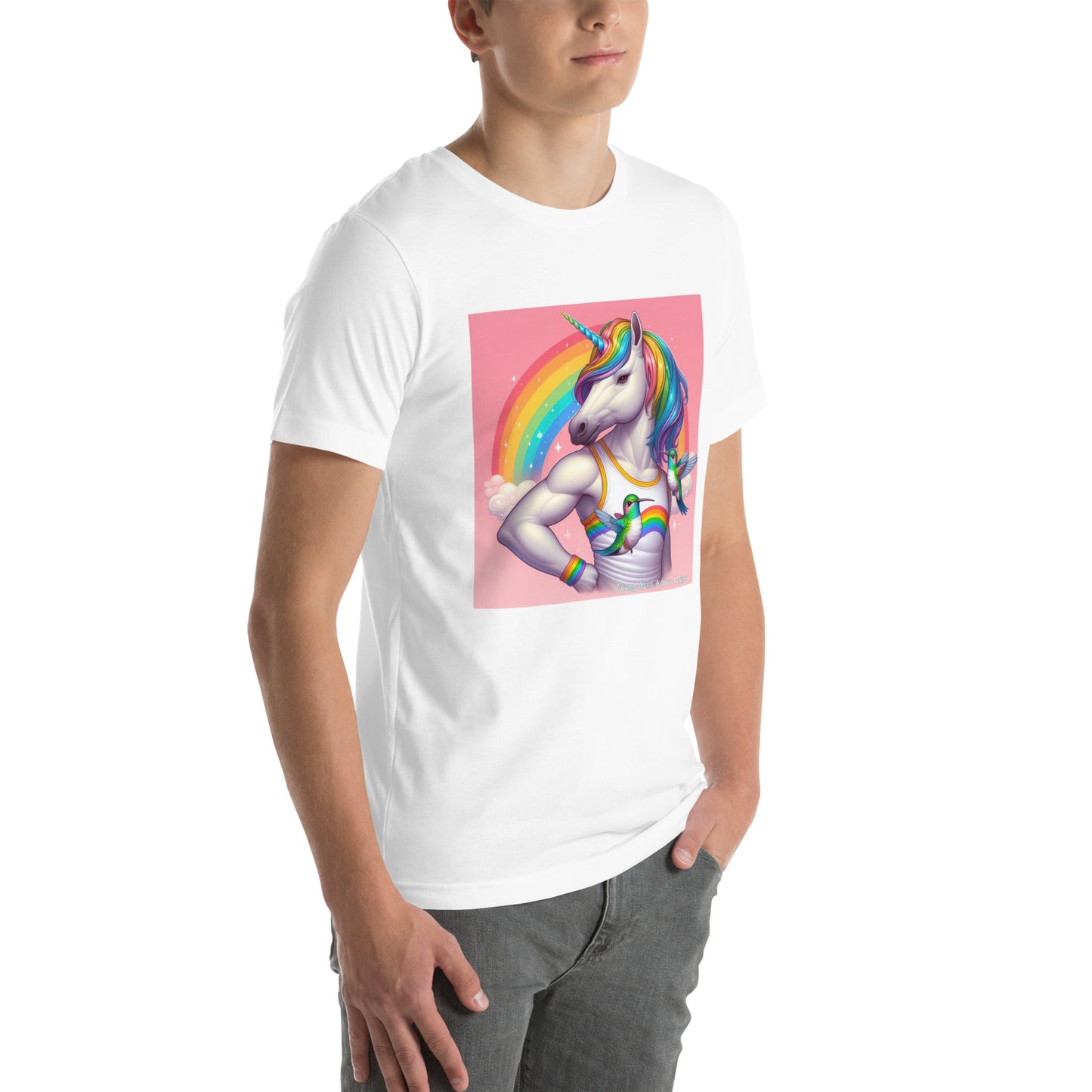 Fabulous Unicorn Unisex t-shirt by Gregg Acini Adoree Designs