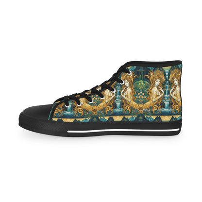 Water Nymphs Artistic High Top Sneakers by Gregg Acini Adoree Designs - Gregg Acini Adoree Designs - Shoes