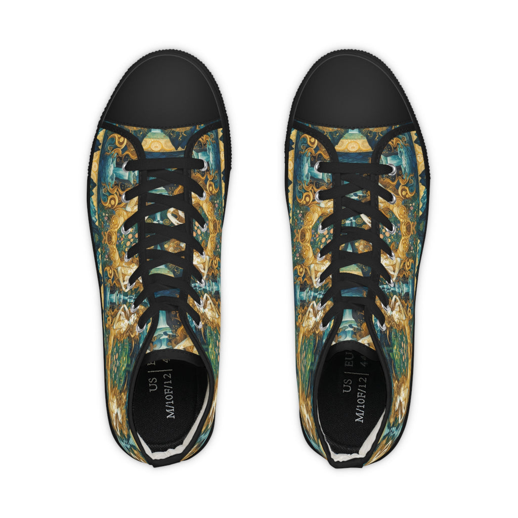 Water Nymphs Artistic High Top Sneakers by Gregg Acini Adoree Designs - Gregg Acini Adoree Designs - Shoes