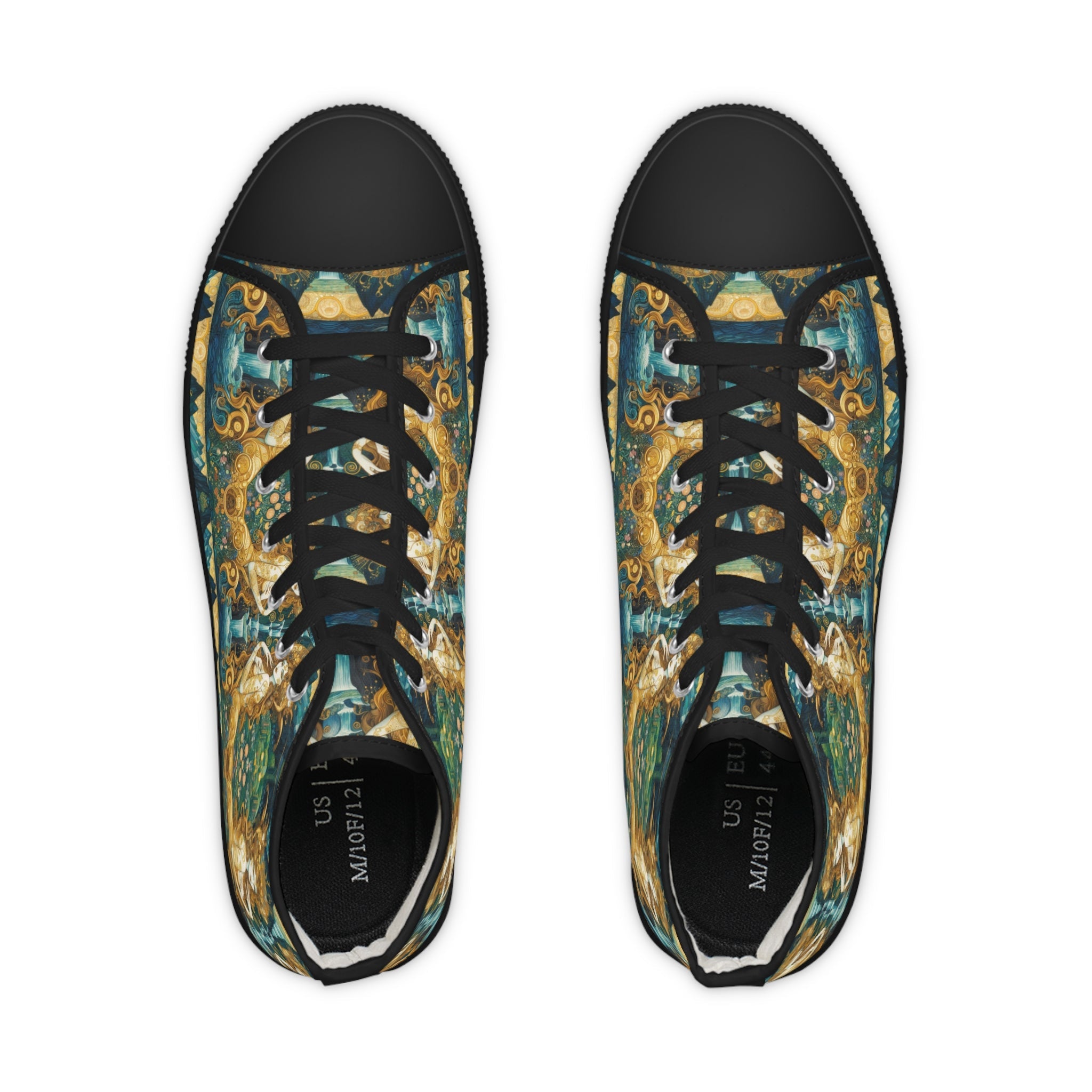 Water Nymphs Artistic High Top Sneakers by Gregg Acini Adoree Designs - Gregg Acini Adoree Designs - Shoes
