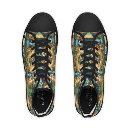 Water Nymphs Artistic High Top Sneakers by Gregg Acini Adoree Designs - Gregg Acini Adoree Designs - Shoes