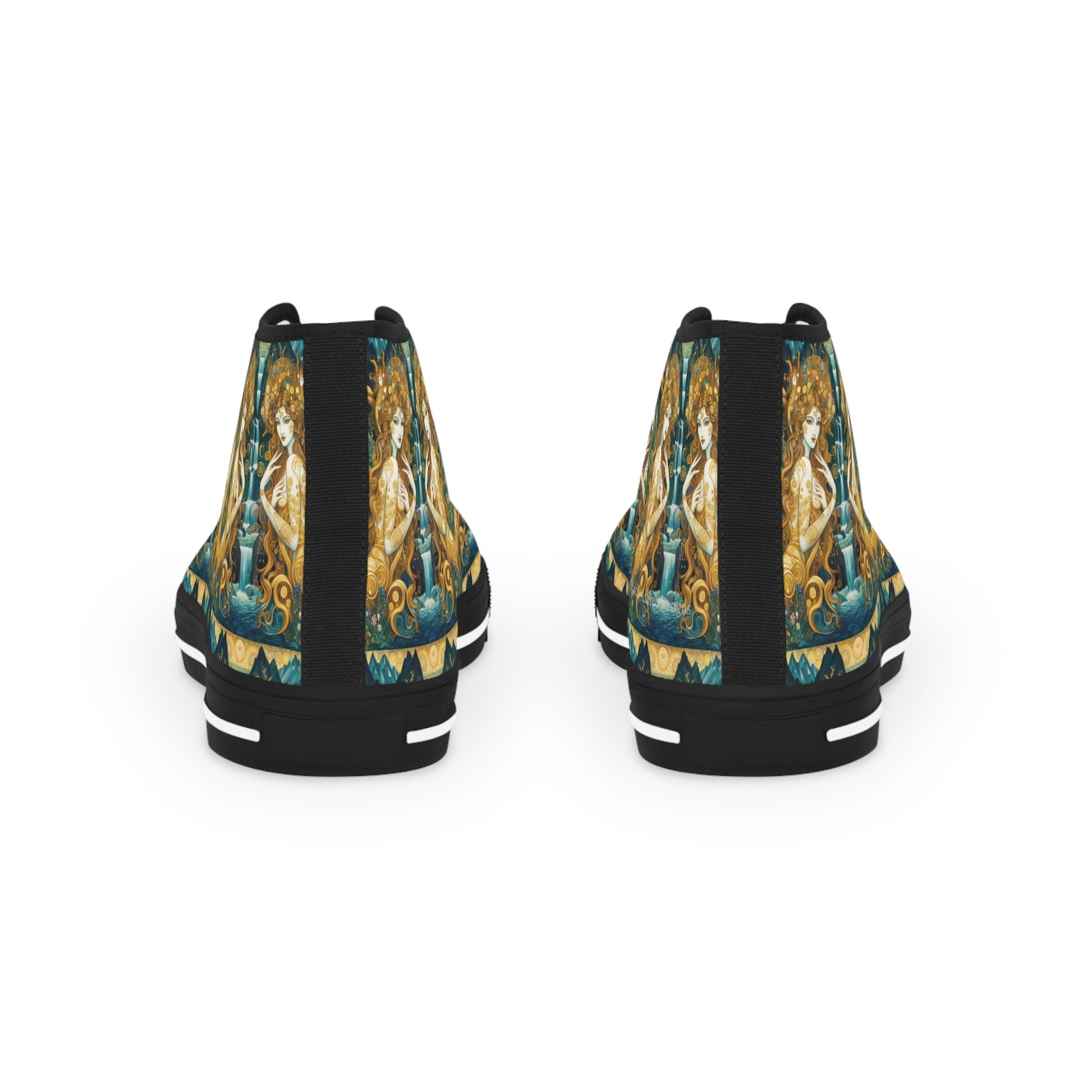 Water Nymphs Artistic High Top Sneakers by Gregg Acini Adoree Designs - Gregg Acini Adoree Designs - Shoes