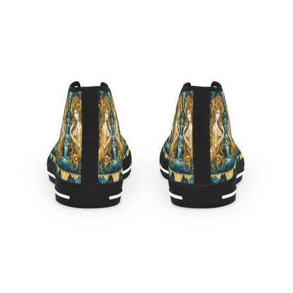 Water Nymphs Artistic High Top Sneakers by Gregg Acini Adoree Designs - Gregg Acini Adoree Designs - Shoes