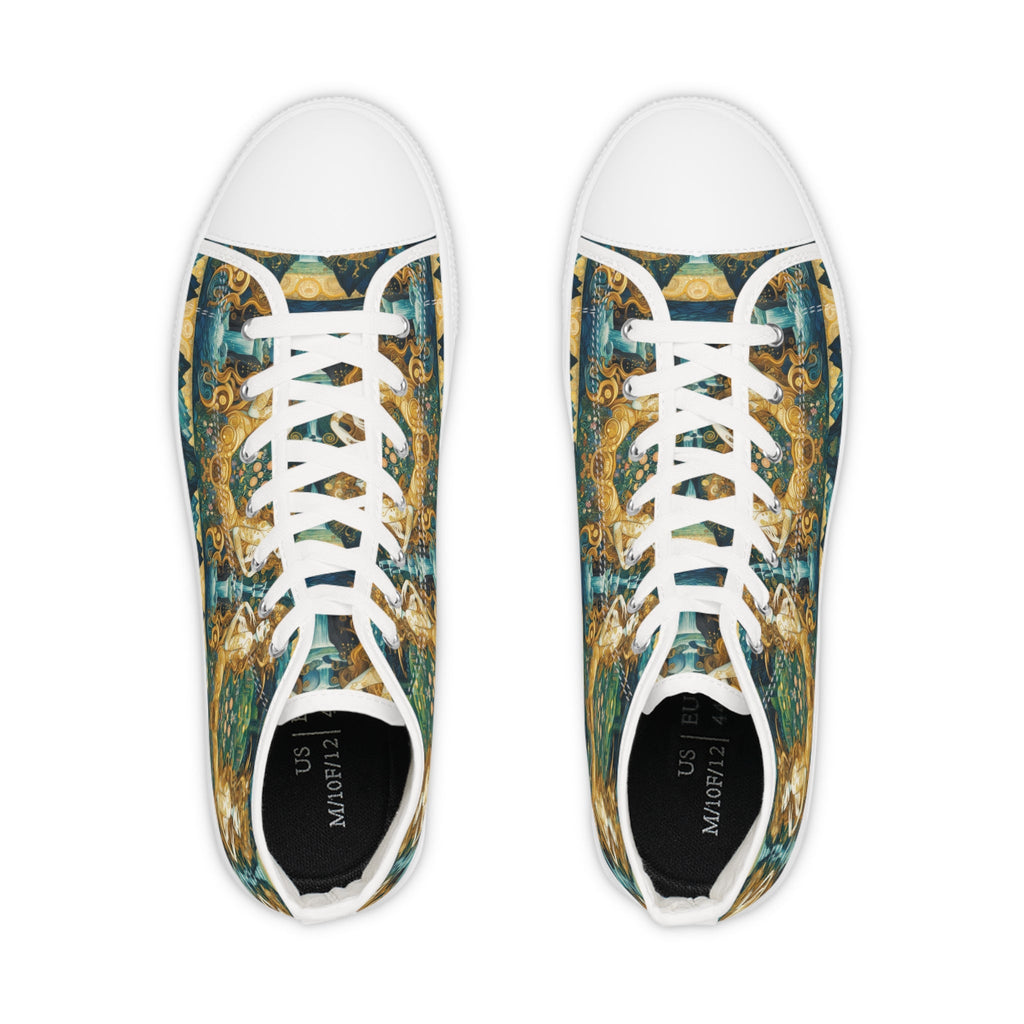Water Nymphs Artistic High Top Sneakers by Gregg Acini Adoree Designs - Gregg Acini Adoree Designs - Shoes