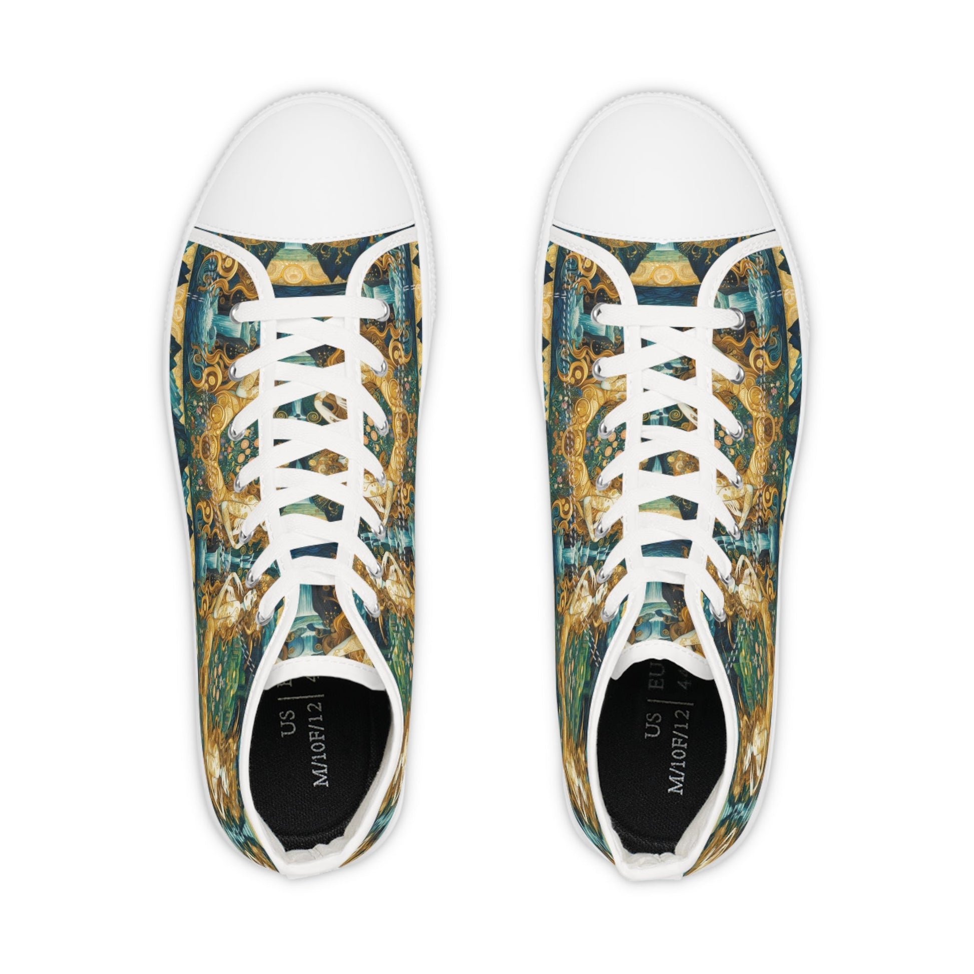 Water Nymphs Artistic High Top Sneakers by Gregg Acini Adoree Designs - Gregg Acini Adoree Designs - Shoes