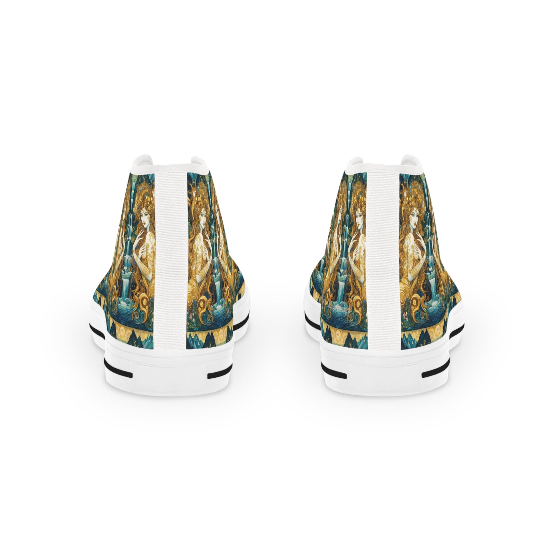 Water Nymphs Artistic High Top Sneakers by Gregg Acini Adoree Designs - Gregg Acini Adoree Designs - Shoes