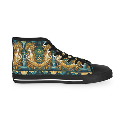 Water Nymphs Artistic High Top Sneakers by Gregg Acini Adoree Designs - Gregg Acini Adoree Designs - Shoes