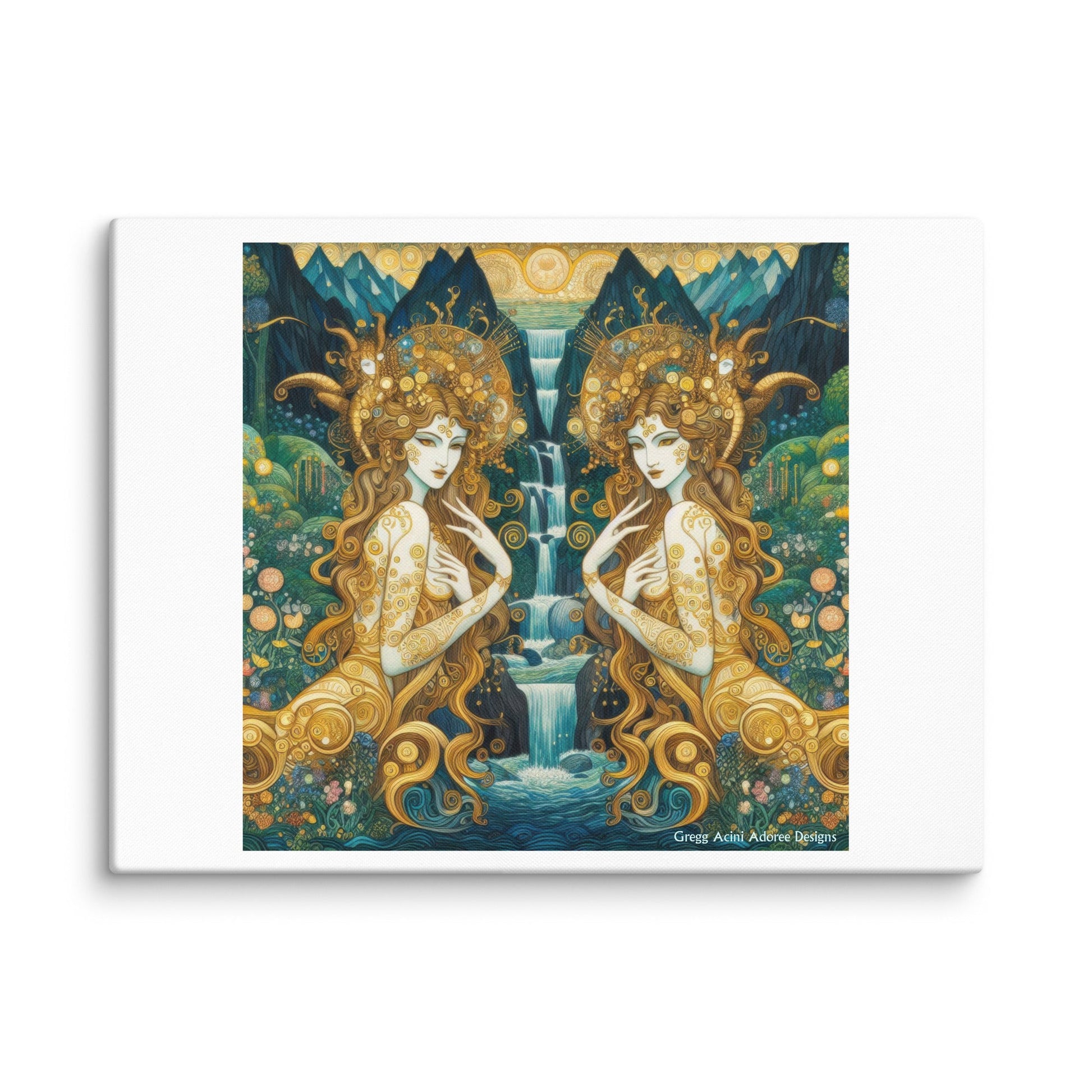 Water Nymphs Canvas by Gregg Acini Adoree Designs - Gregg Acini Adoree Designs - Art