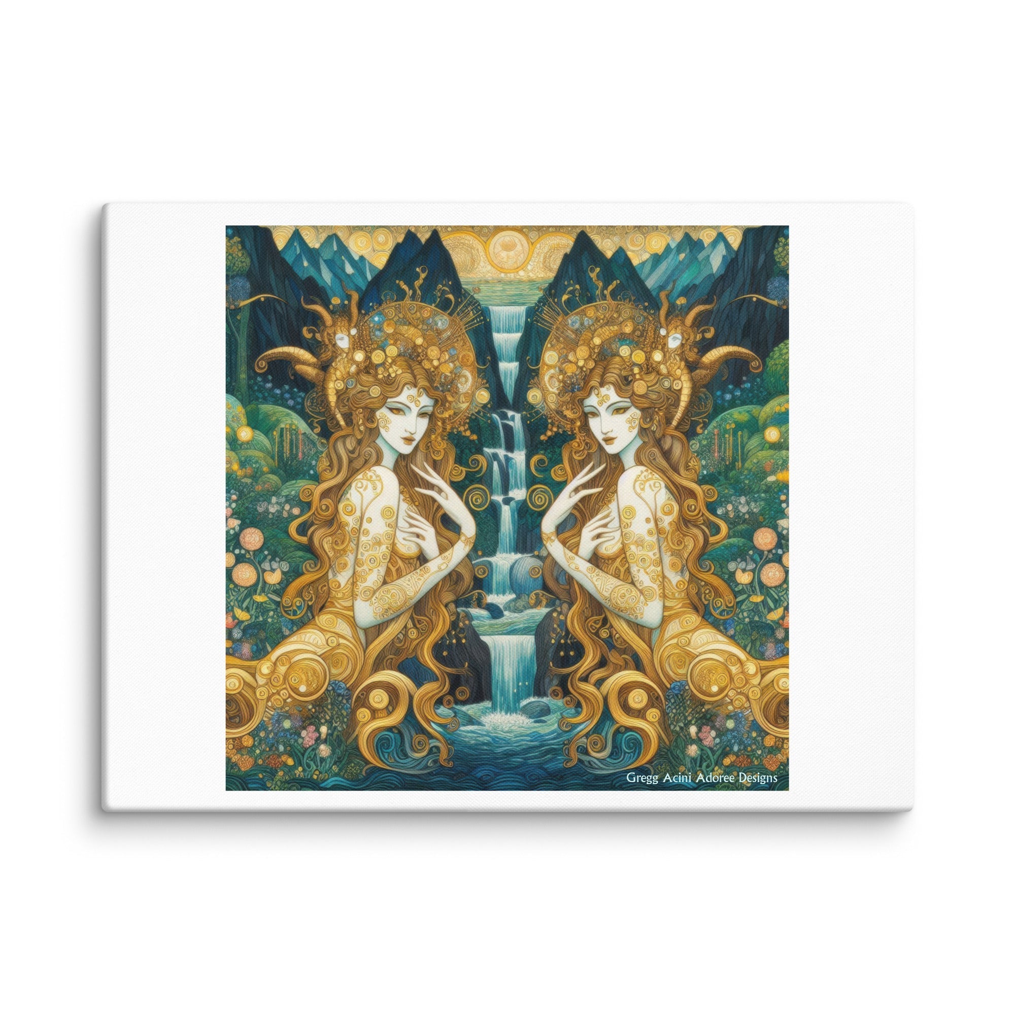 Water Nymphs Canvas by Gregg Acini Adoree Designs - Gregg Acini Adoree Designs - Art