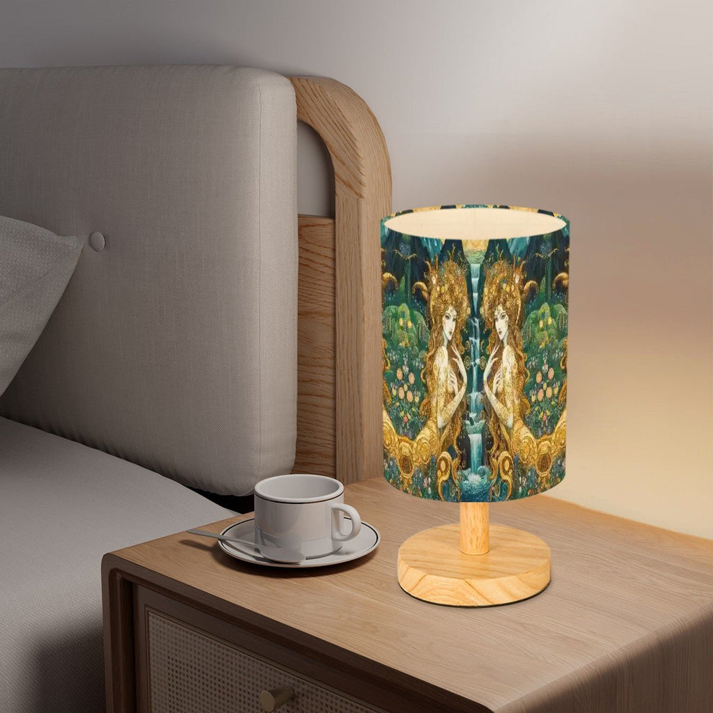 Water Nymphs Cylindrical Table Lamp - Gregg Acini Adoree Designs - Lamp