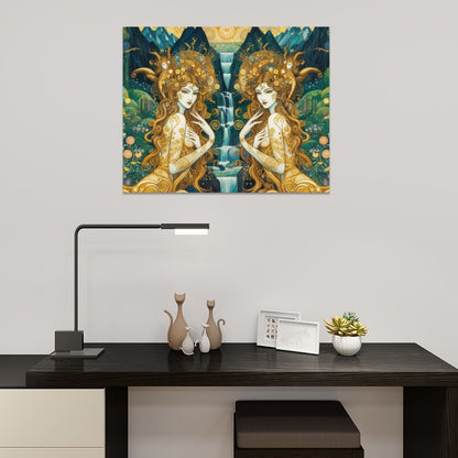 Water Nymphs Frameless Paint by Numbers Kit for Adults (Horizontal) - Gregg Acini Adoree Designs - Paint by Numbers