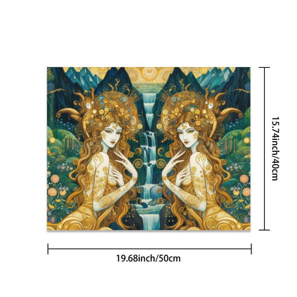 Water Nymphs Frameless Paint by Numbers Kit for Adults (Horizontal) - Gregg Acini Adoree Designs - Paint by Numbers