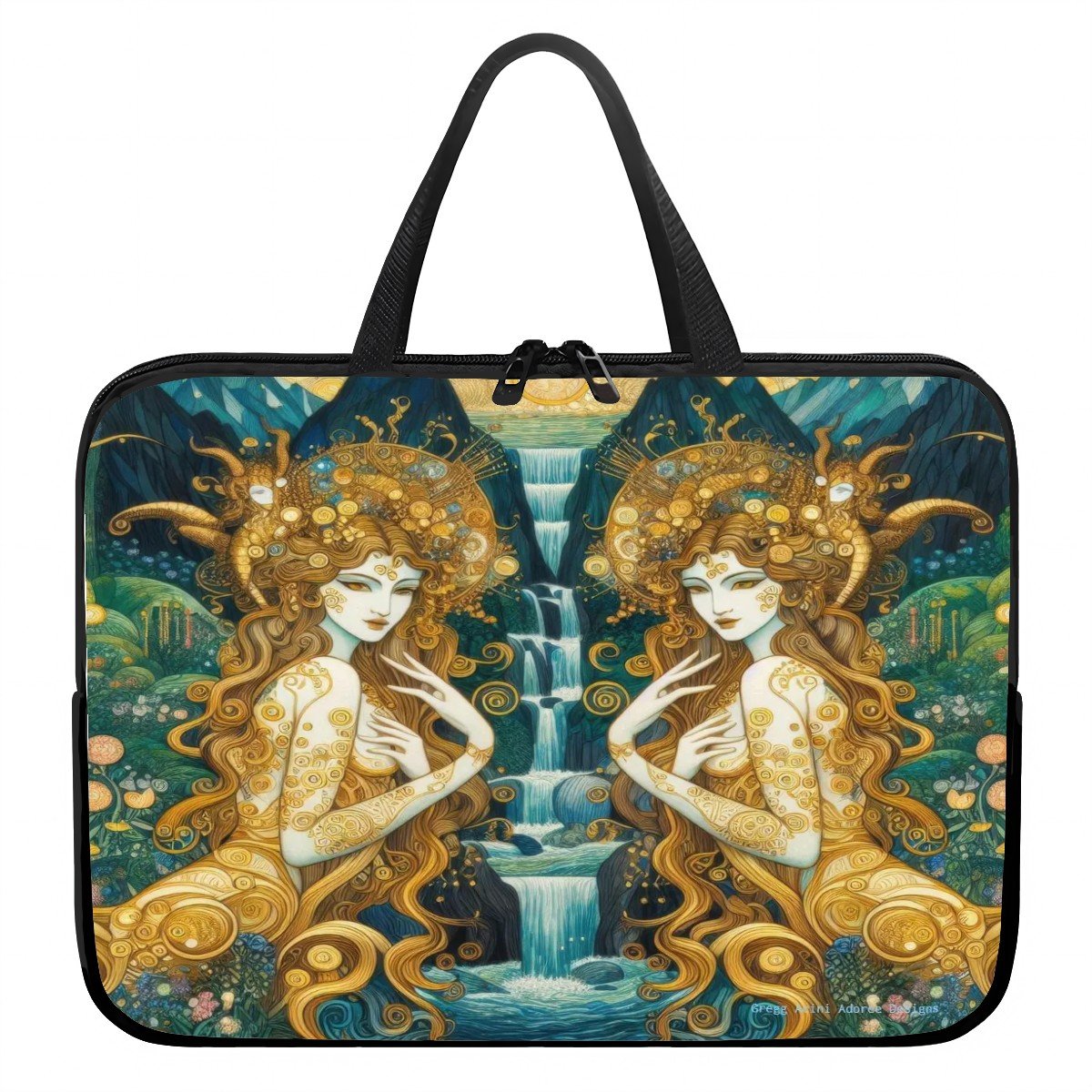 Water Nymphs Laptop Bag - Gregg Acini Adoree Designs - Computer Bag