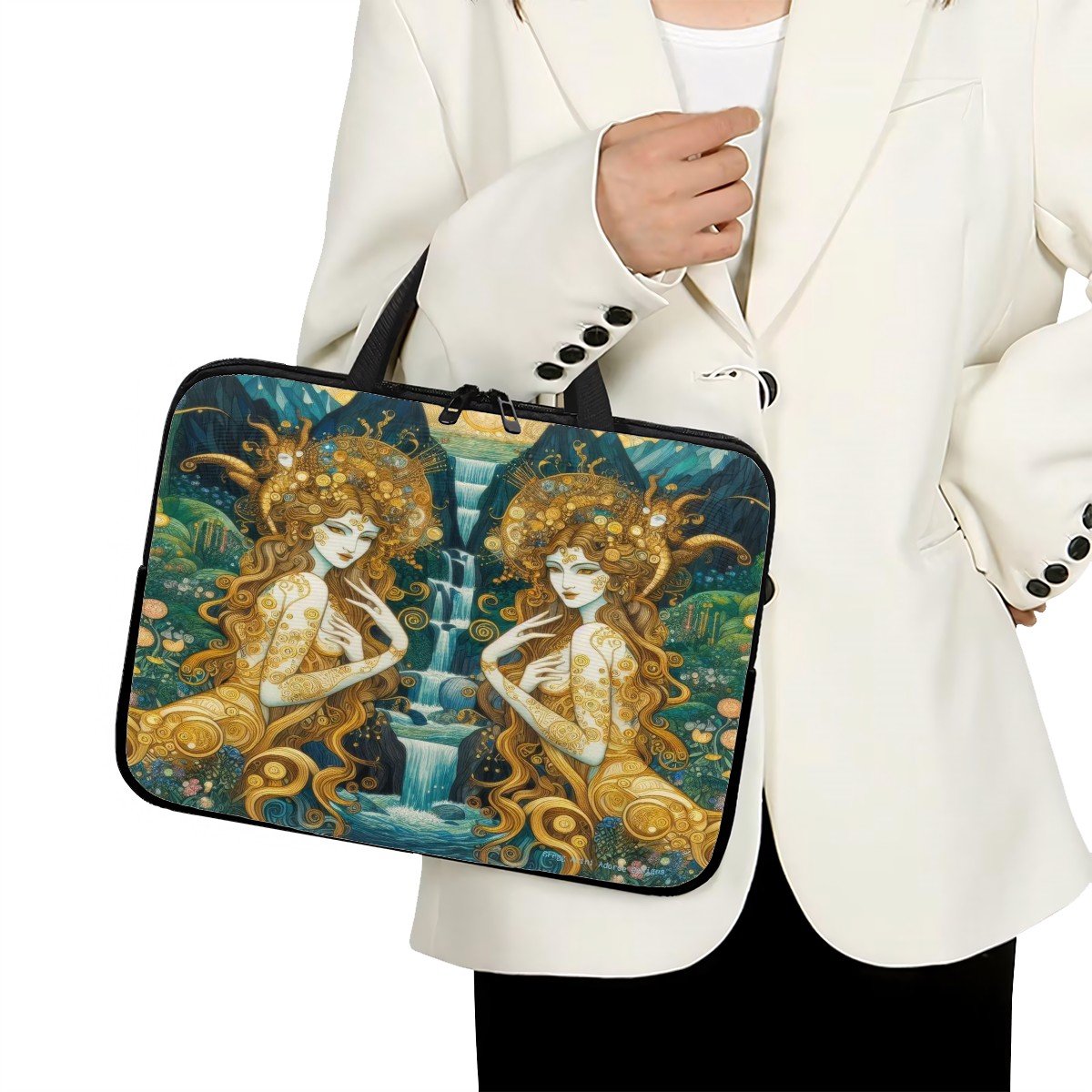 Water Nymphs Laptop Bag - Gregg Acini Adoree Designs - Computer Bag