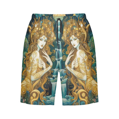 Water Nymphs Men's Beach Shorts - Gregg Acini Adoree Designs - Swimsuit