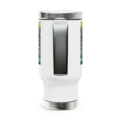 Water Nymphs Stainless Steel Travel Mug - 14oz Handle Design - Gregg Acini Adoree Designs - Mug