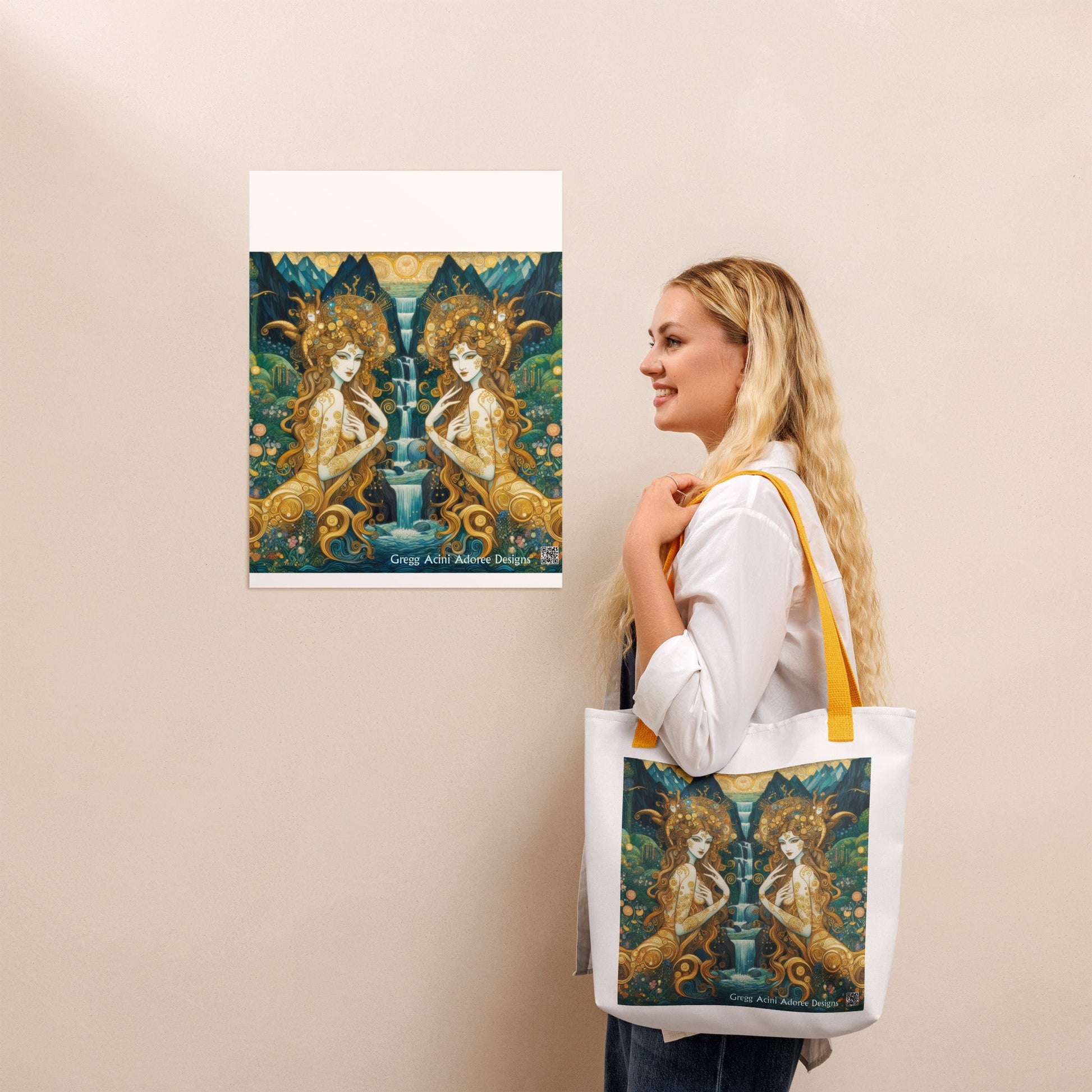 Water Nymphs Tote bag by Gregg Acini Adoree Designs - Gregg Acini Adoree Designs - Tote Bag