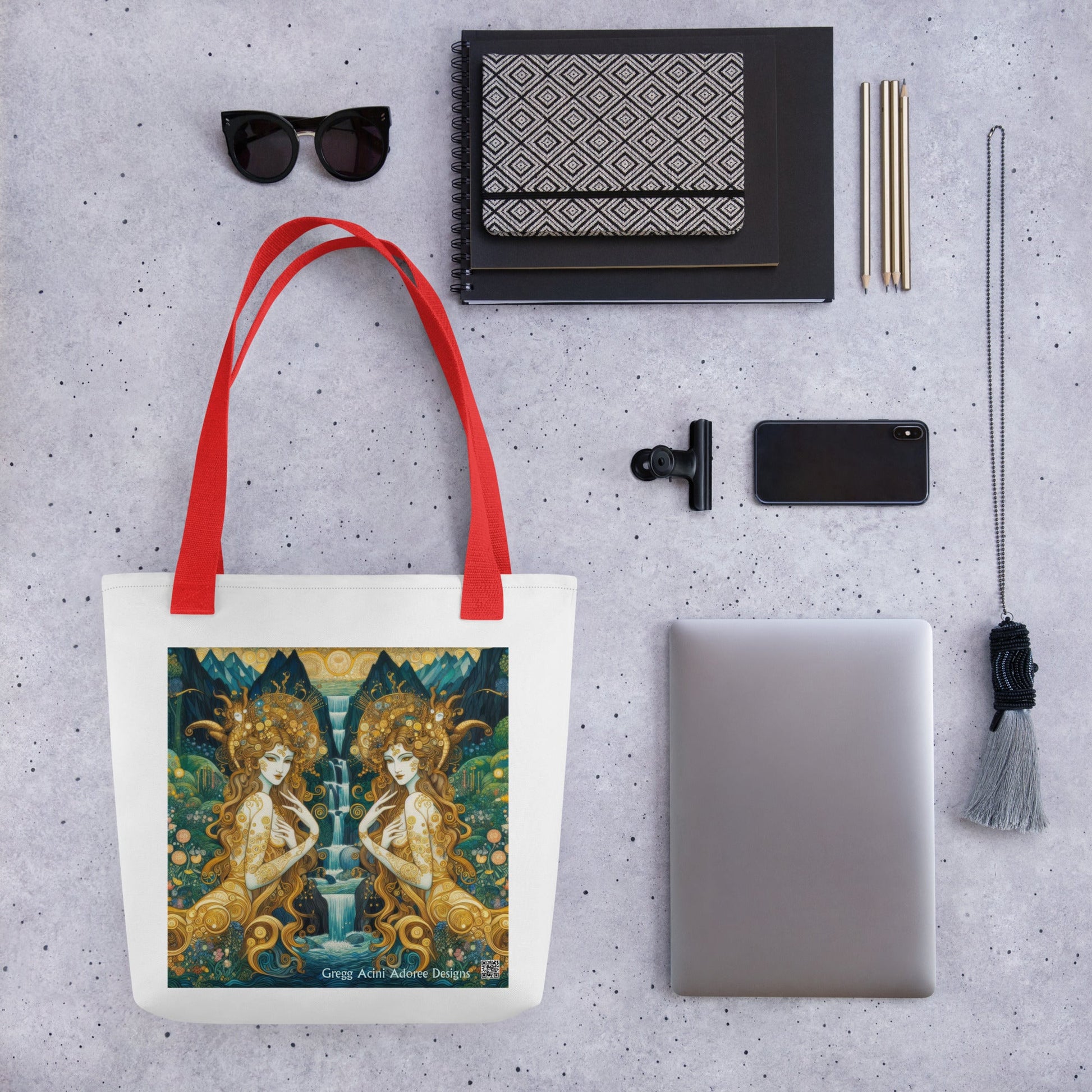 Water Nymphs Tote bag by Gregg Acini Adoree Designs - Gregg Acini Adoree Designs - Tote Bag