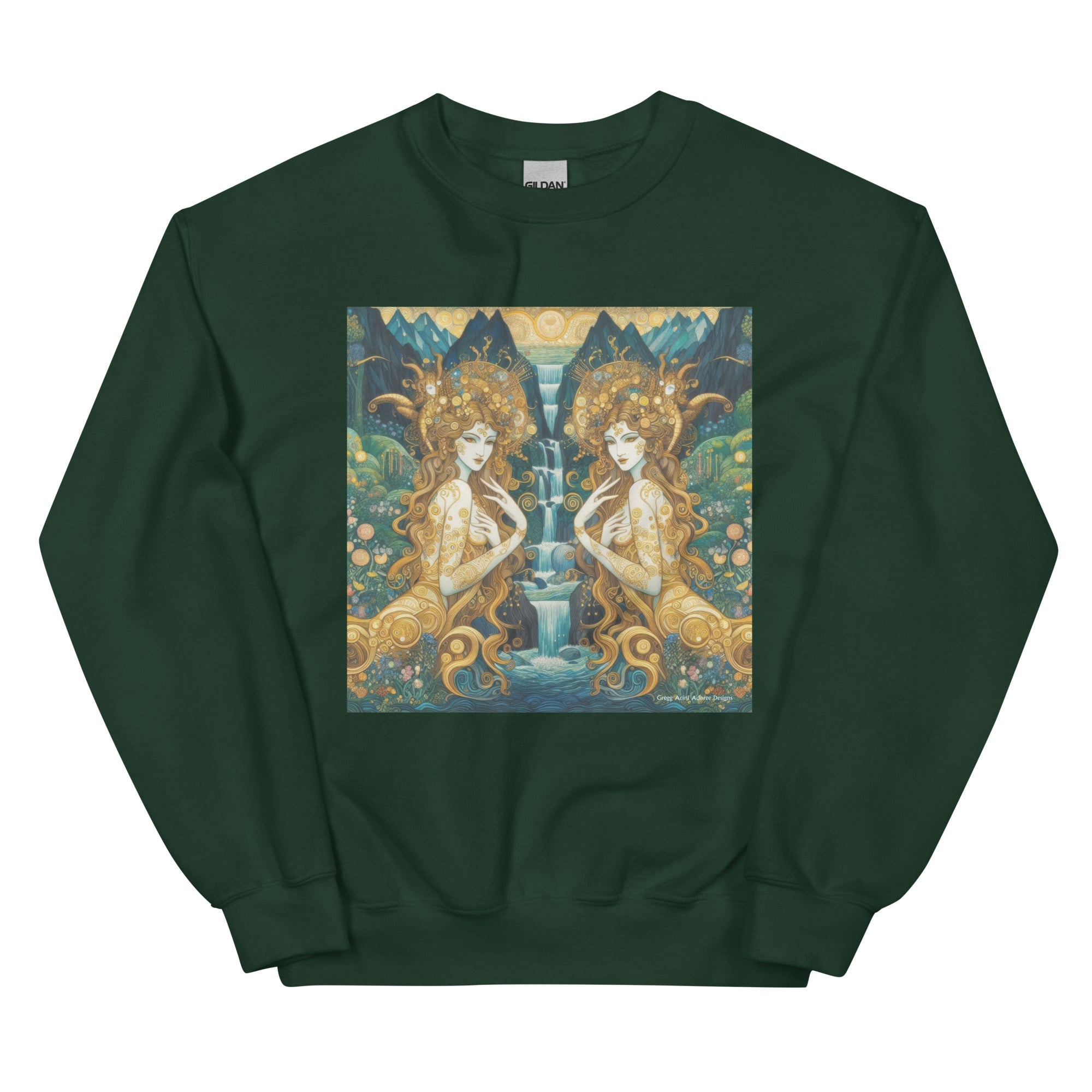 Water Nymphs Unisex Sweatshirt by Gregg Acini Adoree Designs - Gregg Acini Adoree Designs - Sweatshirt