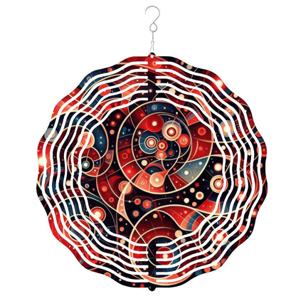 Wind Spinner 3D Metal Hanging Ornament (Made in USA) - Gregg Acini Adoree Designs - Garden Decor