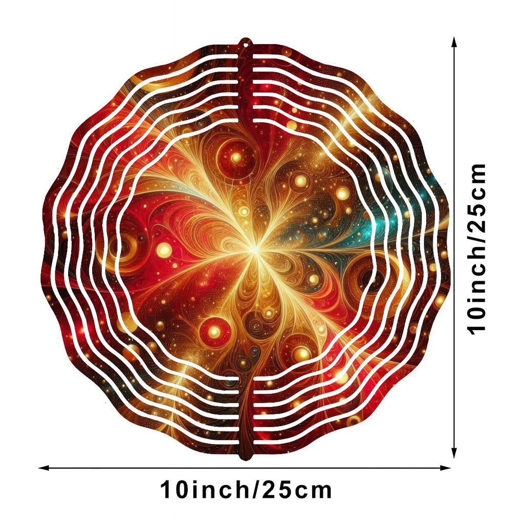 Wind Spinner 3D Metal Hanging Ornament (Made in USA) - Gregg Acini Adoree Designs - Garden Decor