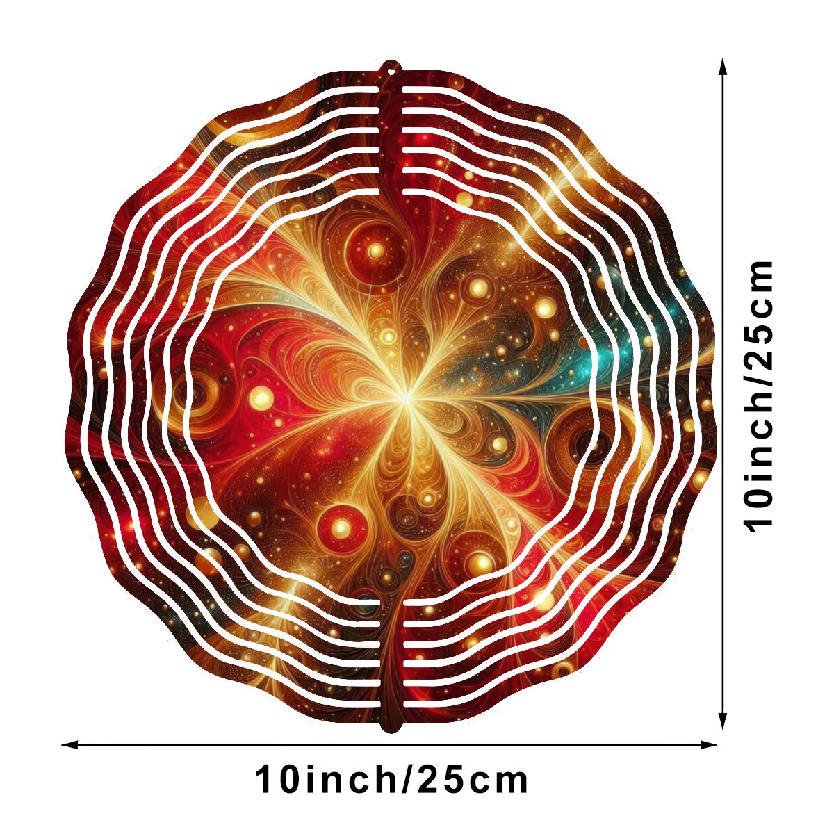 Wind Spinner 3D Metal Hanging Ornament (Made in USA) - Gregg Acini Adoree Designs - Garden Decor