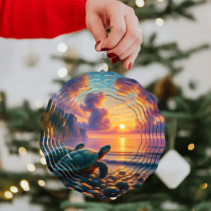 Wind Spinner 3D Metal Hanging Ornament (Made in USA) - Gregg Acini Adoree Designs - Garden Decor