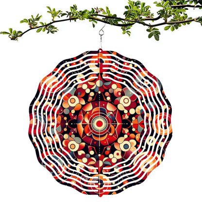 Wind Spinner 3D Metal Hanging Ornament (Made in USA) - Gregg Acini Adoree Designs - Garden Decor