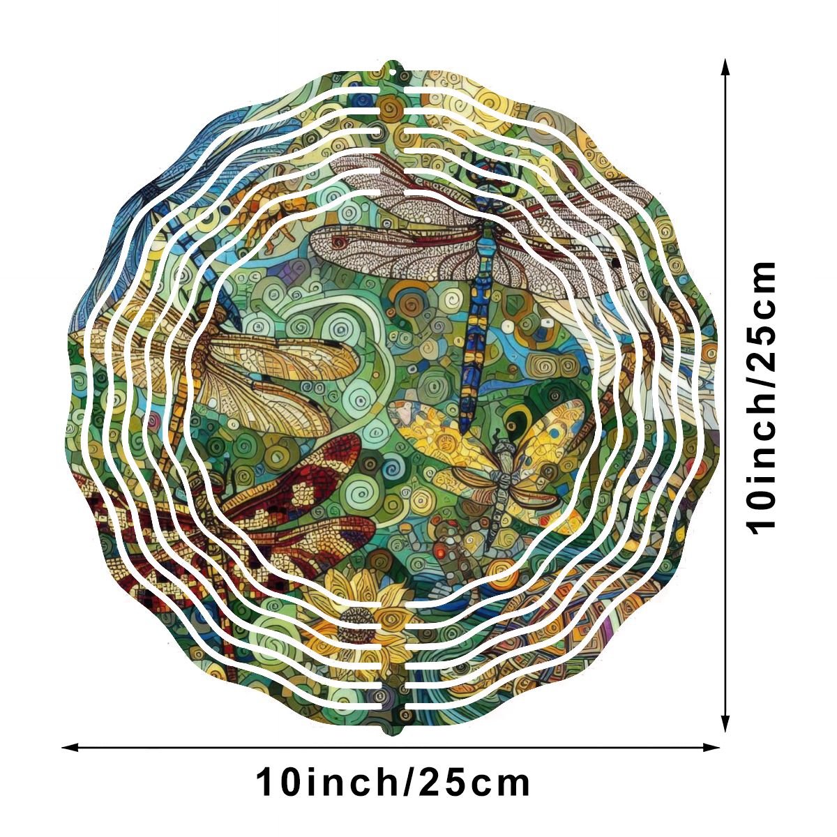 Wind Spinner 3D Metal Hanging Ornament (Made in USA) - Gregg Acini Adoree Designs - Garden Decor