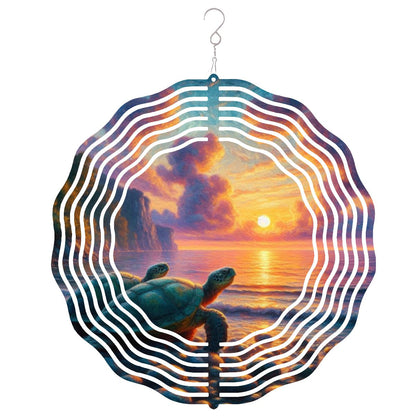 Wind Spinner 3D Metal Hanging Ornament (Made in USA) - Gregg Acini Adoree Designs - Garden Decor