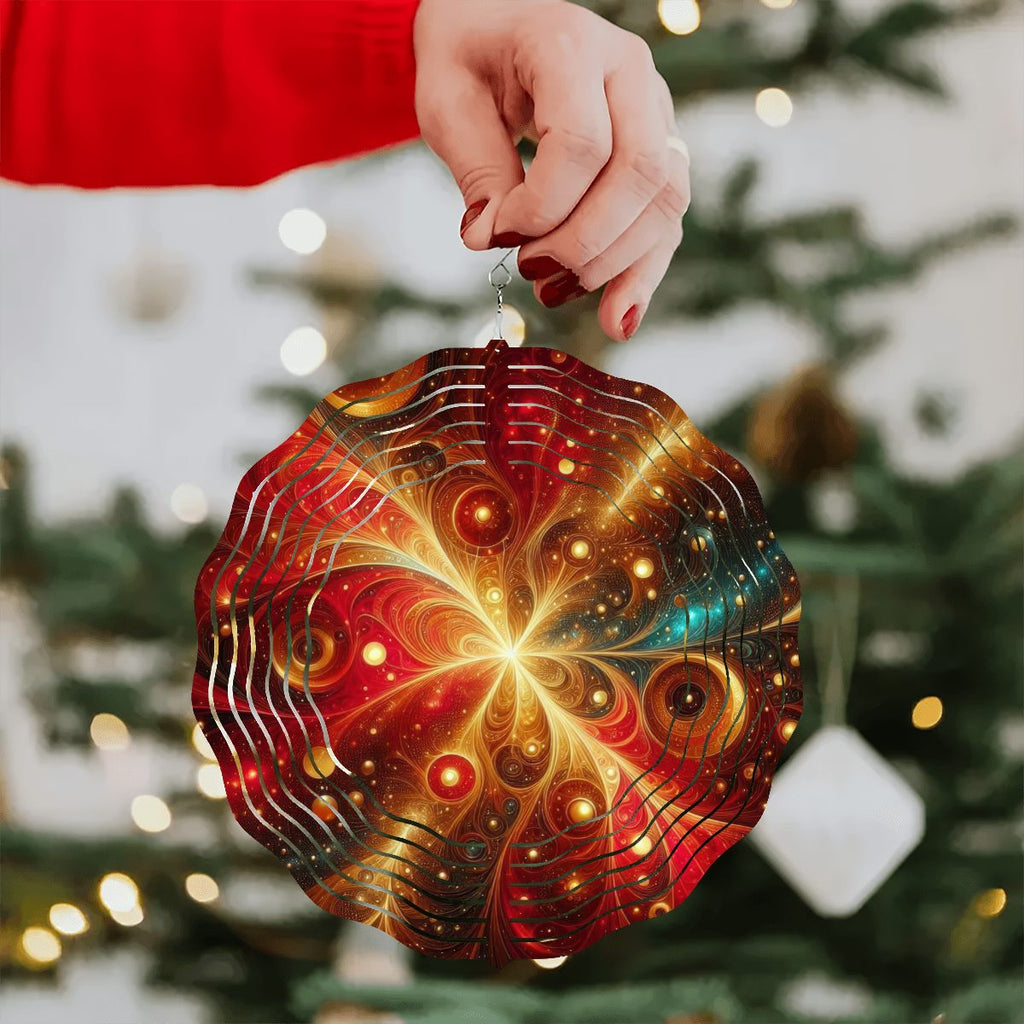 Wind Spinner 3D Metal Hanging Ornament (Made in USA) - Gregg Acini Adoree Designs - Garden Decor