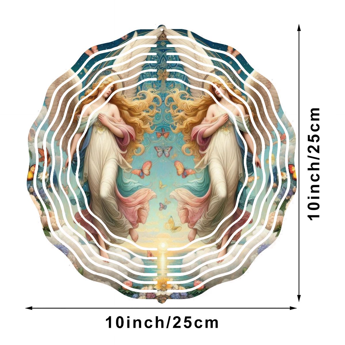 Wind Spinner 3D Metal Hanging Ornament (Made in USA) - Gregg Acini Adoree Designs - Garden Decor