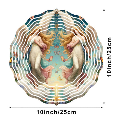 Wind Spinner 3D Metal Hanging Ornament (Made in USA) - Gregg Acini Adoree Designs - Garden Decor