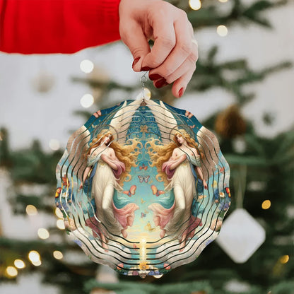 Wind Spinner 3D Metal Hanging Ornament (Made in USA) - Gregg Acini Adoree Designs - Garden Decor