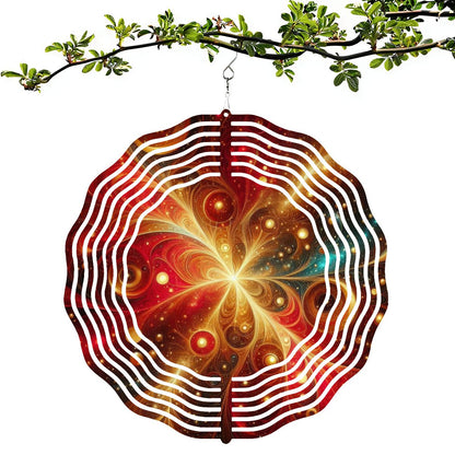 Wind Spinner 3D Metal Hanging Ornament (Made in USA) - Gregg Acini Adoree Designs - Garden Decor
