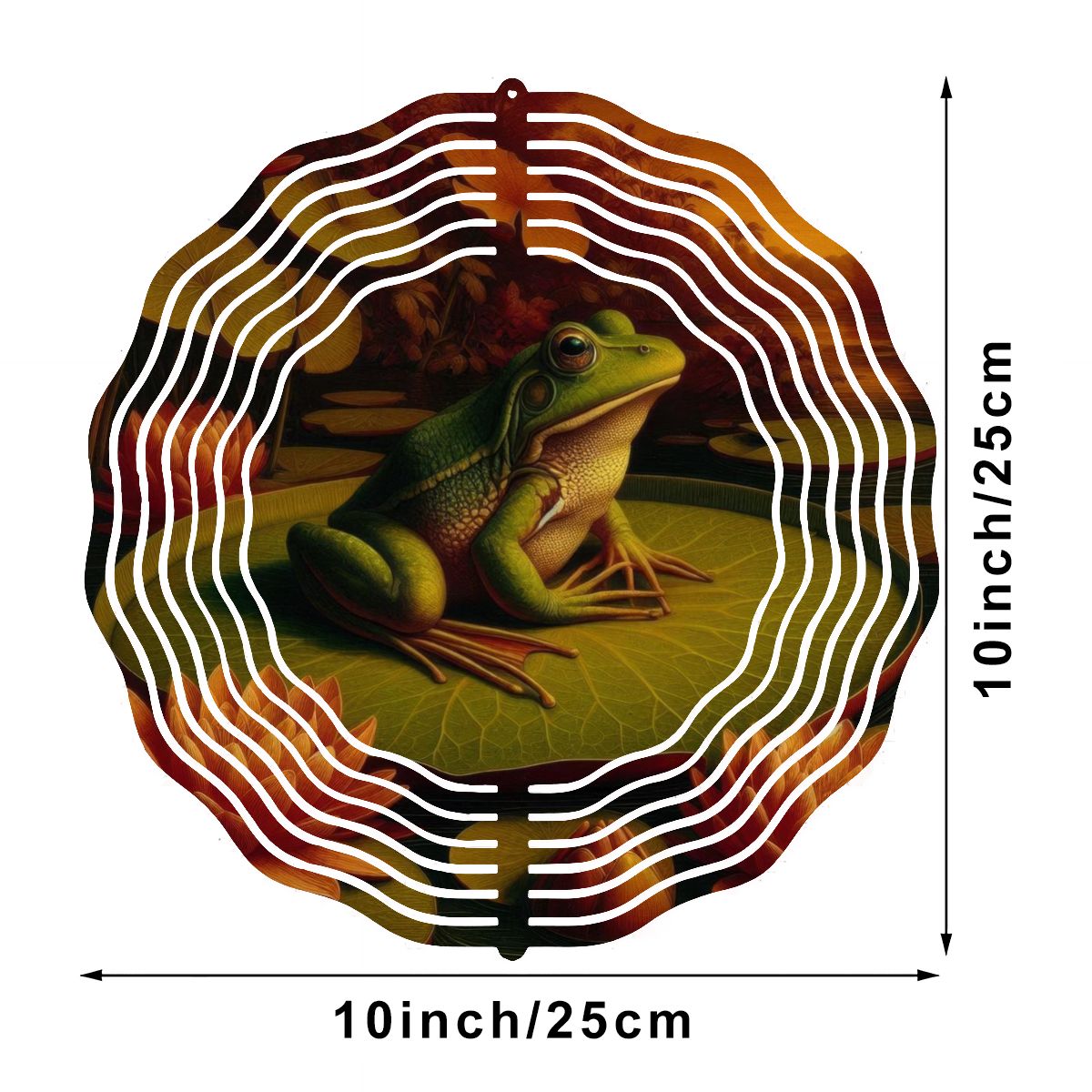 Wind Spinner 3D Metal Hanging Ornament (Made in USA) - Gregg Acini Adoree Designs - Garden Decor