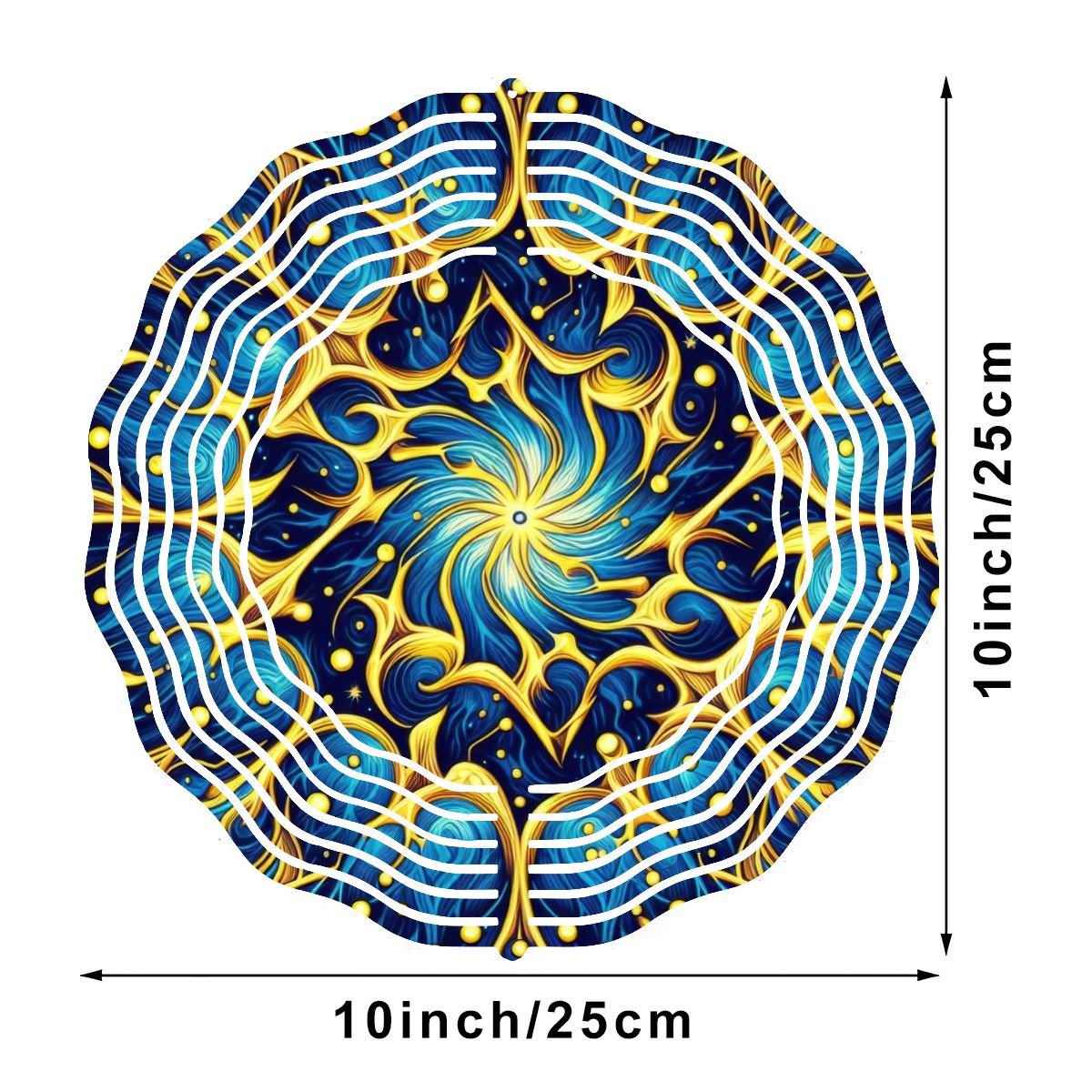 Wind Spinner 3D Metal Hanging Ornament (Made in USA) - Gregg Acini Adoree Designs - Garden Decor