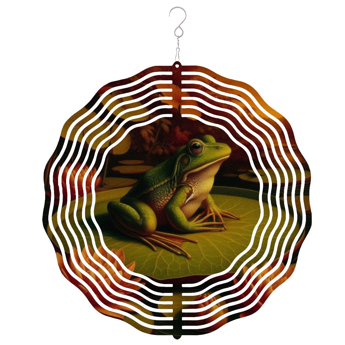 Wind Spinner 3D Metal Hanging Ornament (Made in USA) - Gregg Acini Adoree Designs - Garden Decor