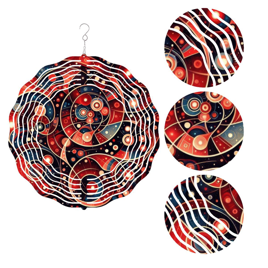 Wind Spinner 3D Metal Hanging Ornament (Made in USA) - Gregg Acini Adoree Designs - Garden Decor