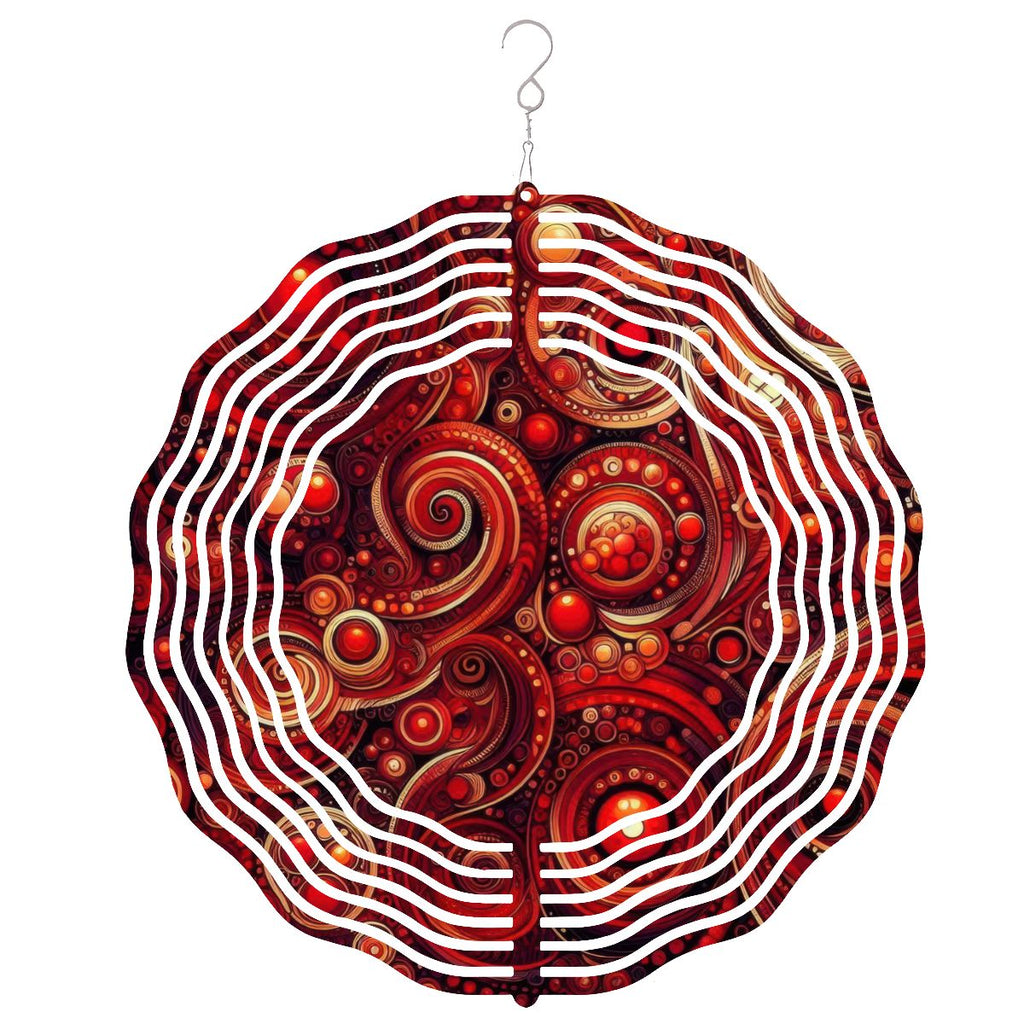 Wind Spinner 3D Metal Hanging Ornament (Made in USA) - Gregg Acini Adoree Designs - Garden Decor