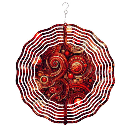 Wind Spinner 3D Metal Hanging Ornament (Made in USA) - Gregg Acini Adoree Designs - Garden Decor