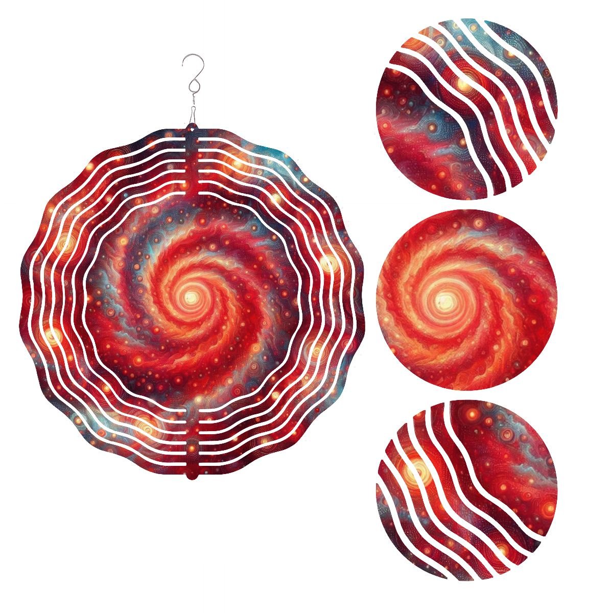 Wind Spinner 3D Metal Hanging Ornament (Made in USA) - Gregg Acini Adoree Designs - Garden Decor