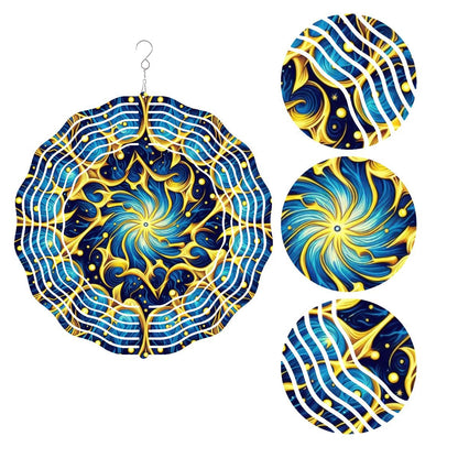 Wind Spinner 3D Metal Hanging Ornament (Made in USA) - Gregg Acini Adoree Designs - Garden Decor