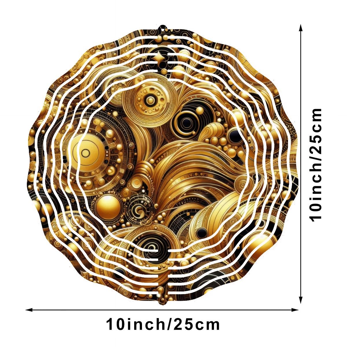 Wind Spinner 3D Metal Hanging Ornament (Made in USA) - Gregg Acini Adoree Designs - Garden Decor