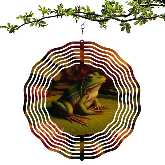 Wind Spinner 3D Metal Hanging Ornament (Made in USA) - Gregg Acini Adoree Designs - Garden Decor