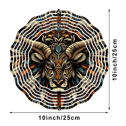 Wind Spinner 3D Metal Hanging Ornament (Made in USA) - Gregg Acini Adoree Designs - Garden Decor