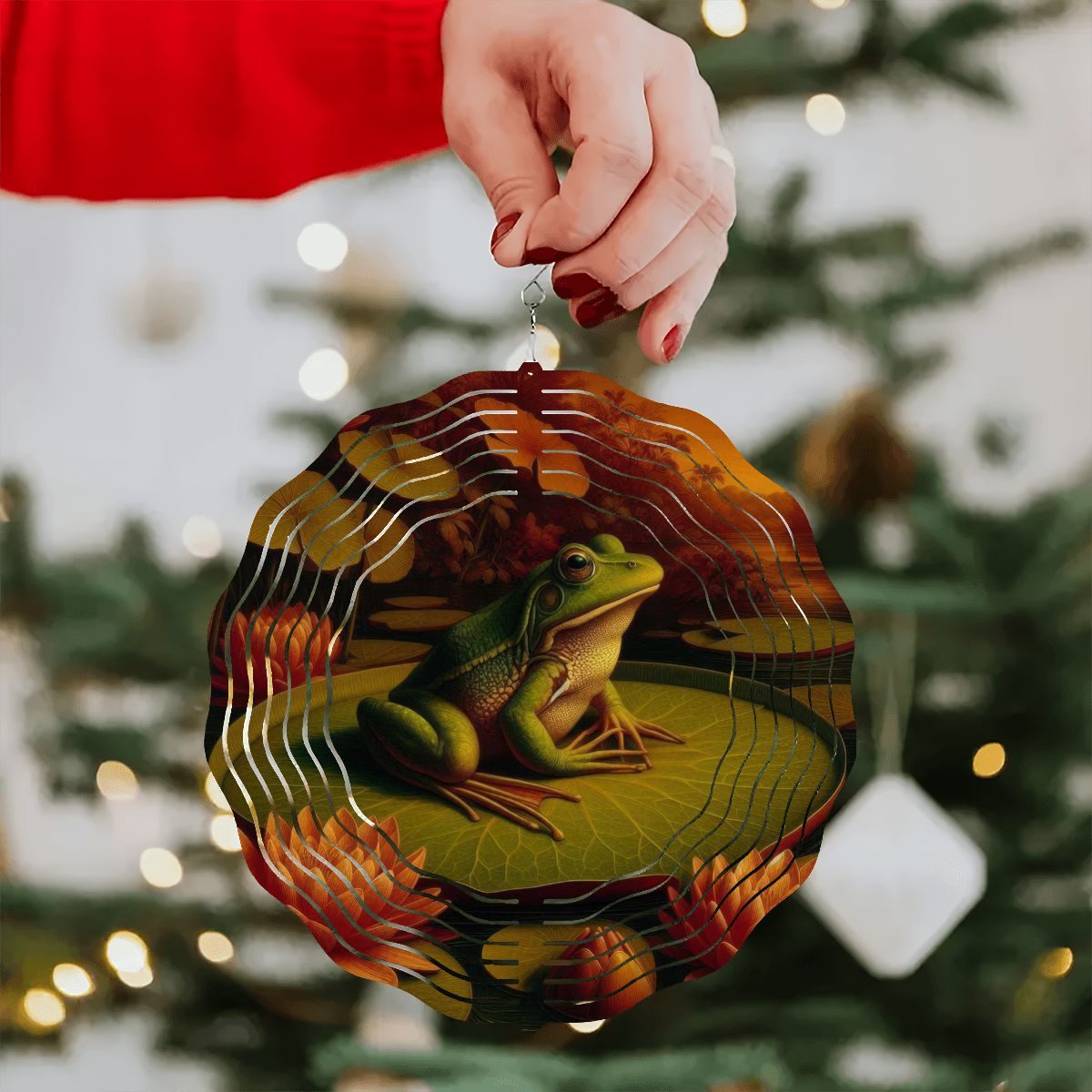 Wind Spinner 3D Metal Hanging Ornament (Made in USA) - Gregg Acini Adoree Designs - Garden Decor