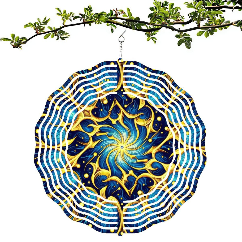 Wind Spinner 3D Metal Hanging Ornament (Made in USA) - Gregg Acini Adoree Designs - Garden Decor