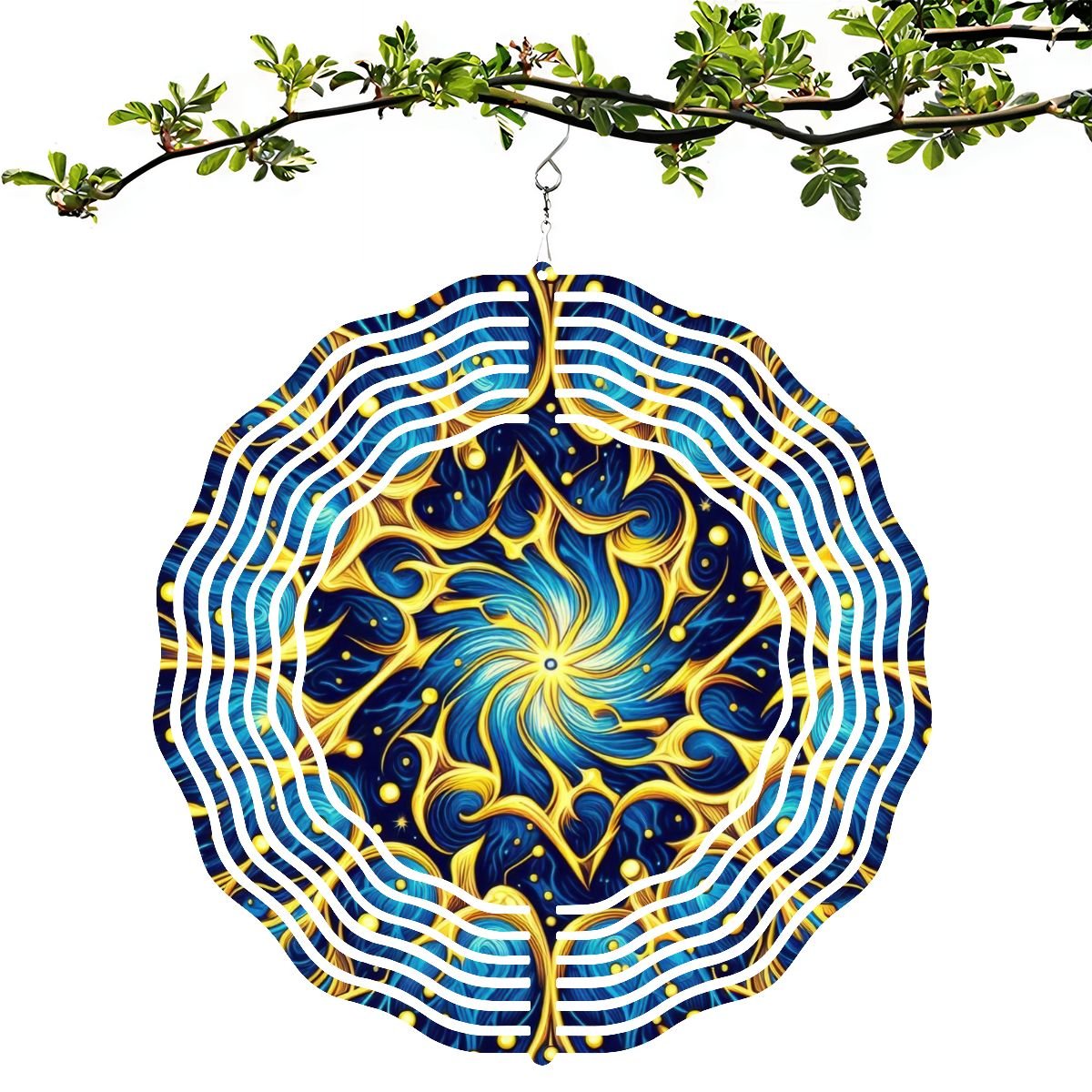 Wind Spinner 3D Metal Hanging Ornament (Made in USA) - Gregg Acini Adoree Designs - Garden Decor