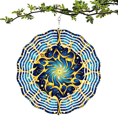 Wind Spinner 3D Metal Hanging Ornament (Made in USA) - Gregg Acini Adoree Designs - Garden Decor